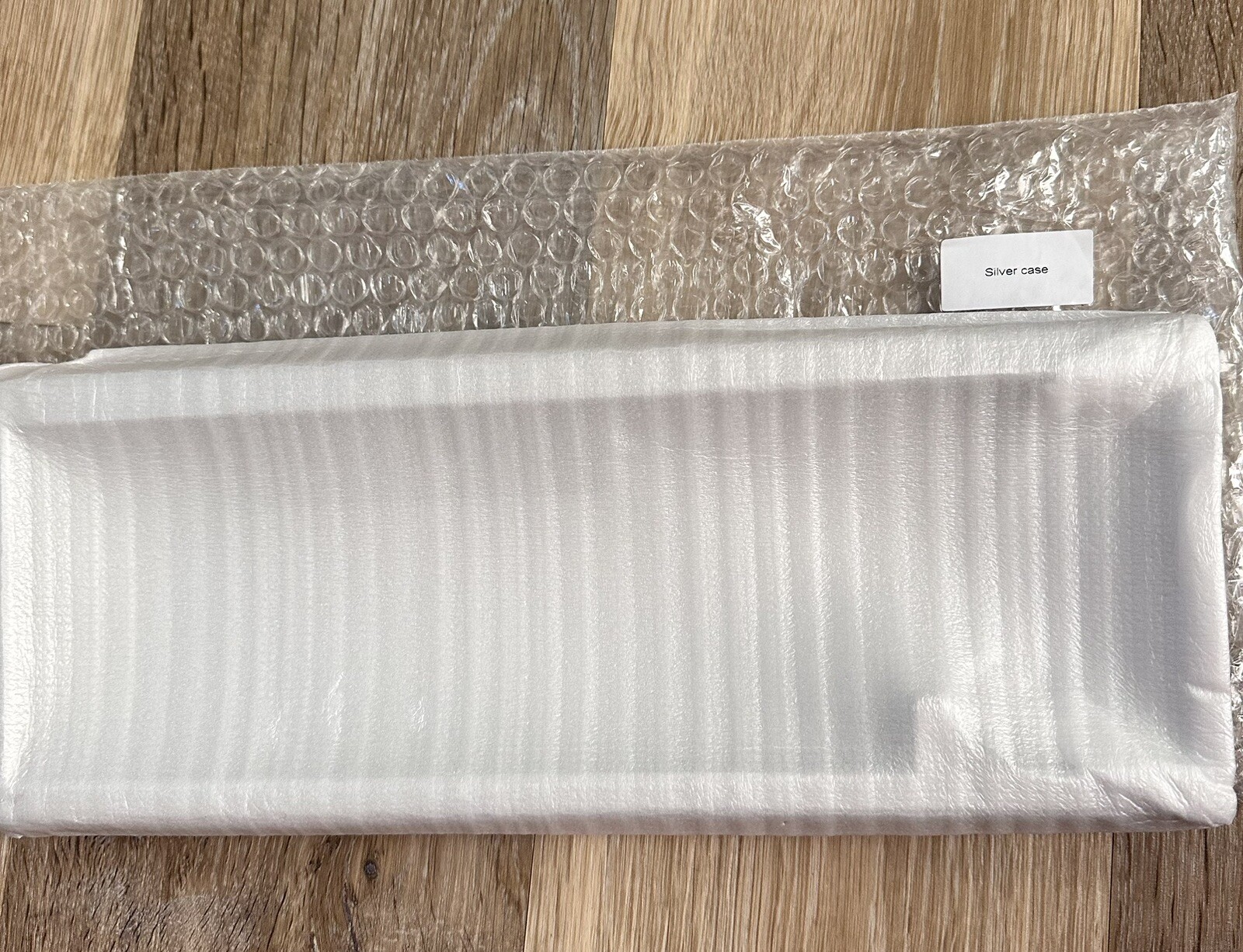 Silver Aluminum Mechanical Keyboard Case. New. Open Box