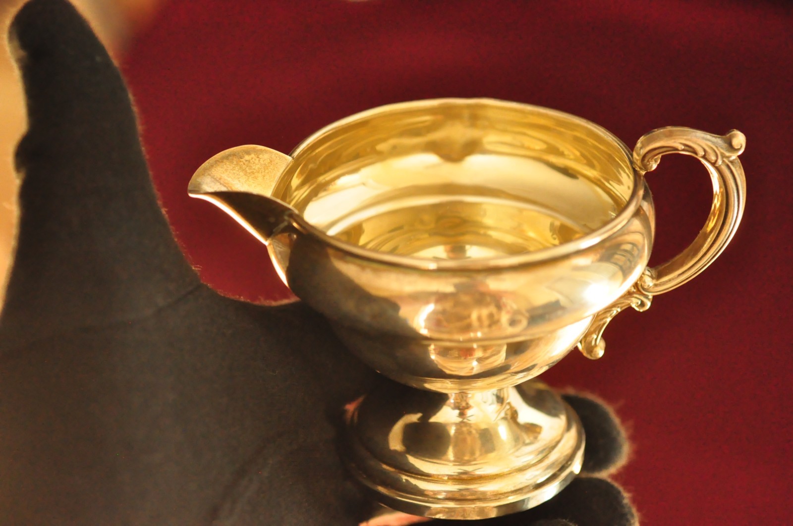 Vintage Crown Sterling Silver Creamer & Sugar – Sterling Weighted – 192g Total –