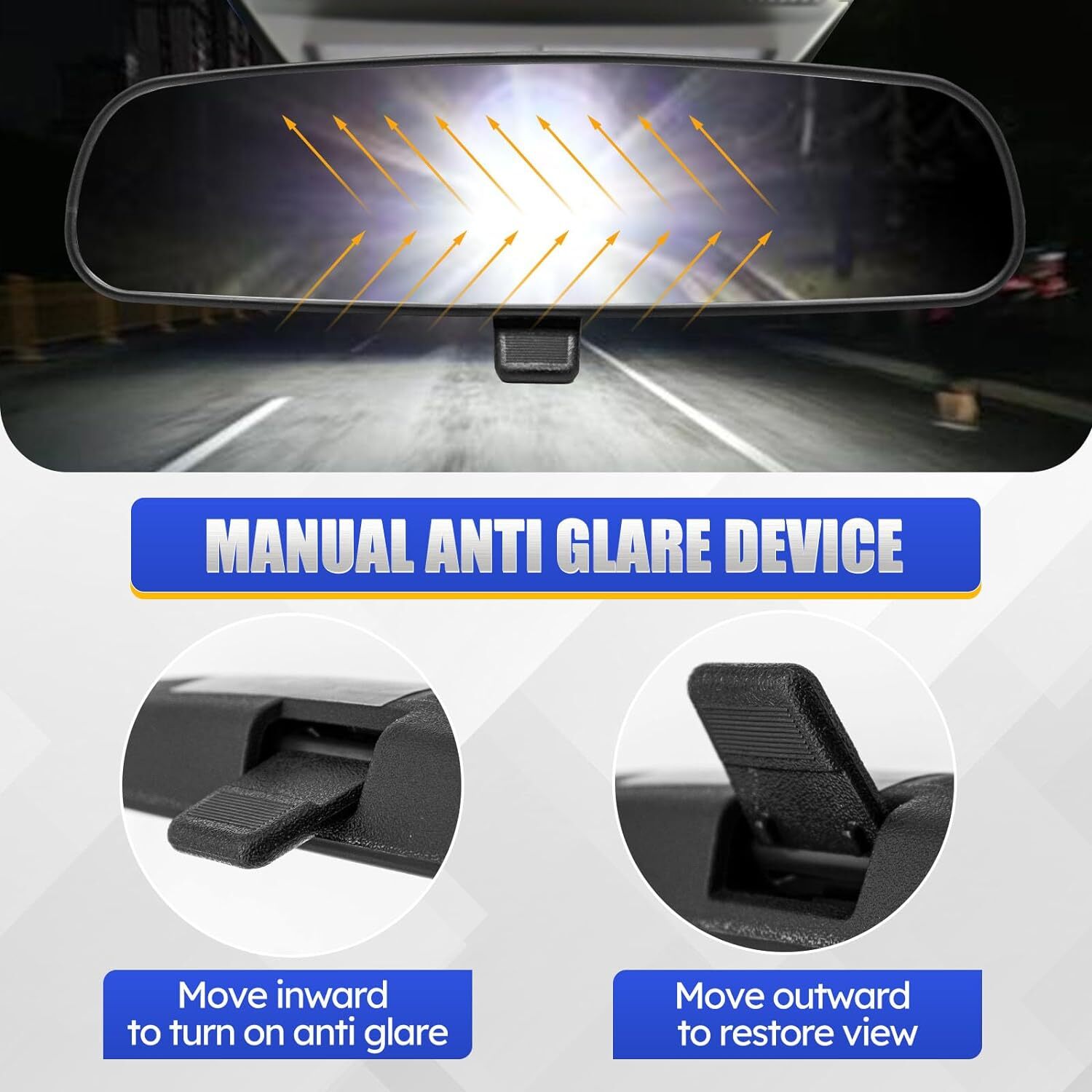 New Interior Rear View Mirror for 2006-2011 Honda Civic 1.8L Coupe & Sedan