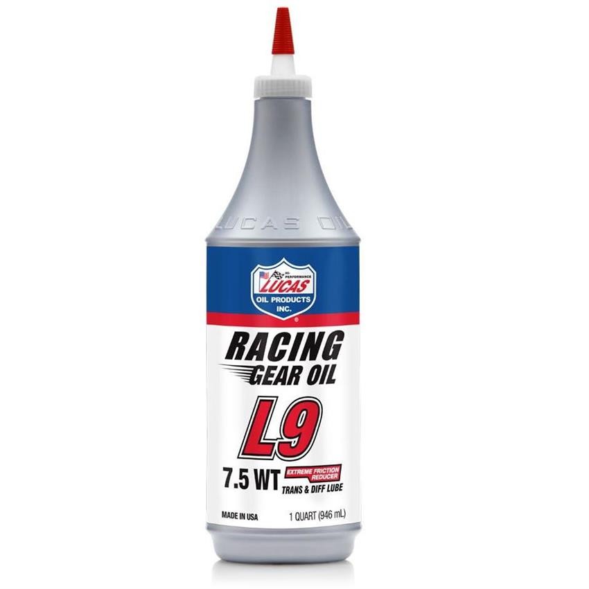 Lucas Oil 10456 L9 Racing Gear Oil, Diff/Trans, 12qt., 7.5W