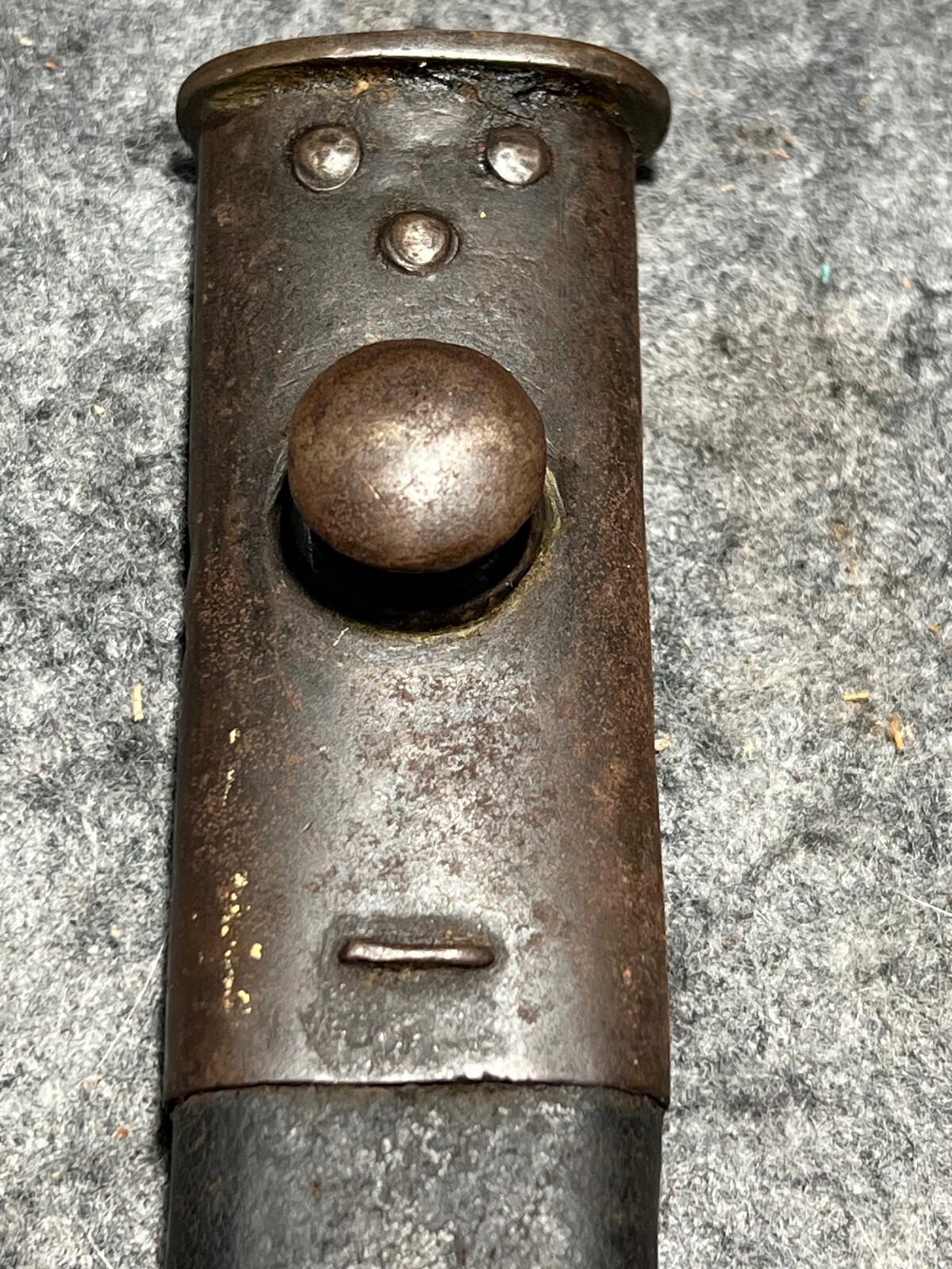 WWI WWII British Pattern 1907 Bayonet/Scabbard by Sanderson Bros