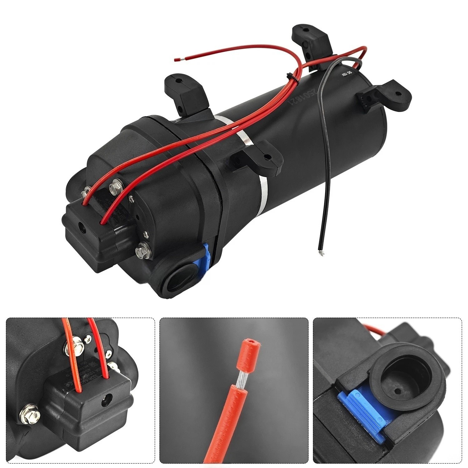 04325143A DC 12V Heavy Duty Deck Wash Pump 40 PSI 4.5 GPM For Flojet