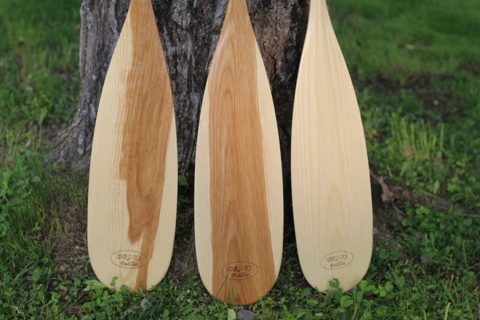white Ash canoe paddle