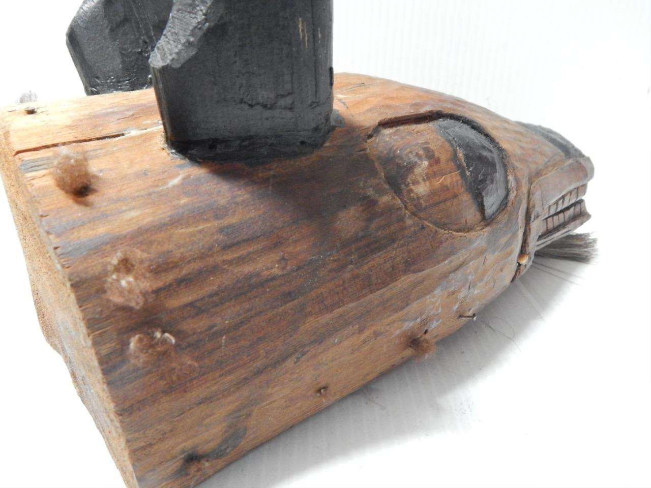 ANTIQUE c1890-1920s NW COAST ALASKA INDIAN ARTICULATED DEER MASK - XLNT!