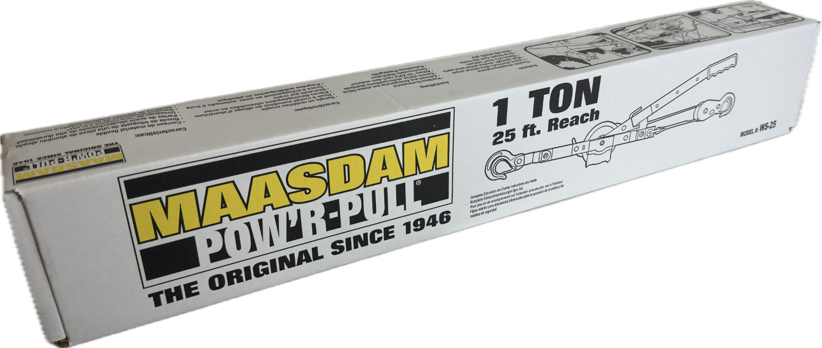 Maasdam 25 Ft. 1 Ton Strap Puller WS-25 (New in Box/Unused)