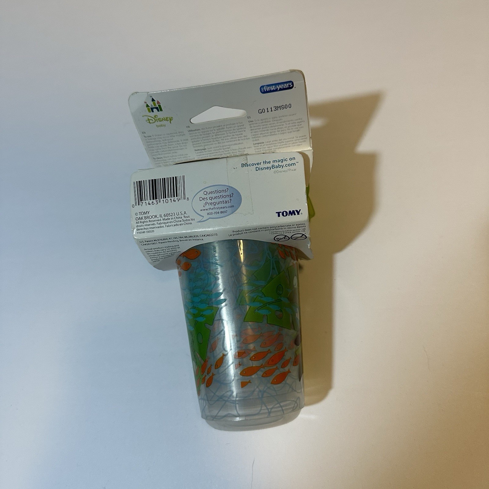 Disney Baby 1st Years Take & Toss Travel Sippy Cups Nemo And Friends New 3Pcs