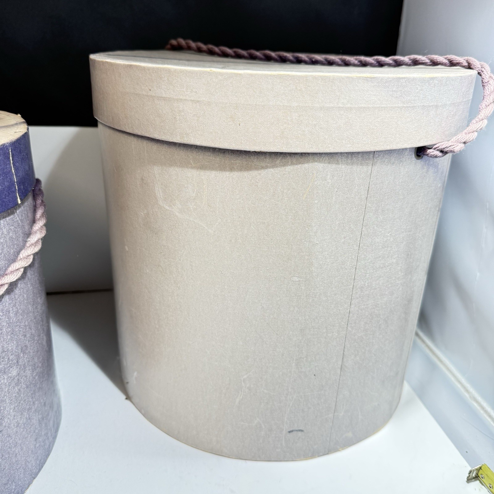 BES-BEN 1940s LOT Hat Original Box White Beaded Bows Job Lot for repair Vintage