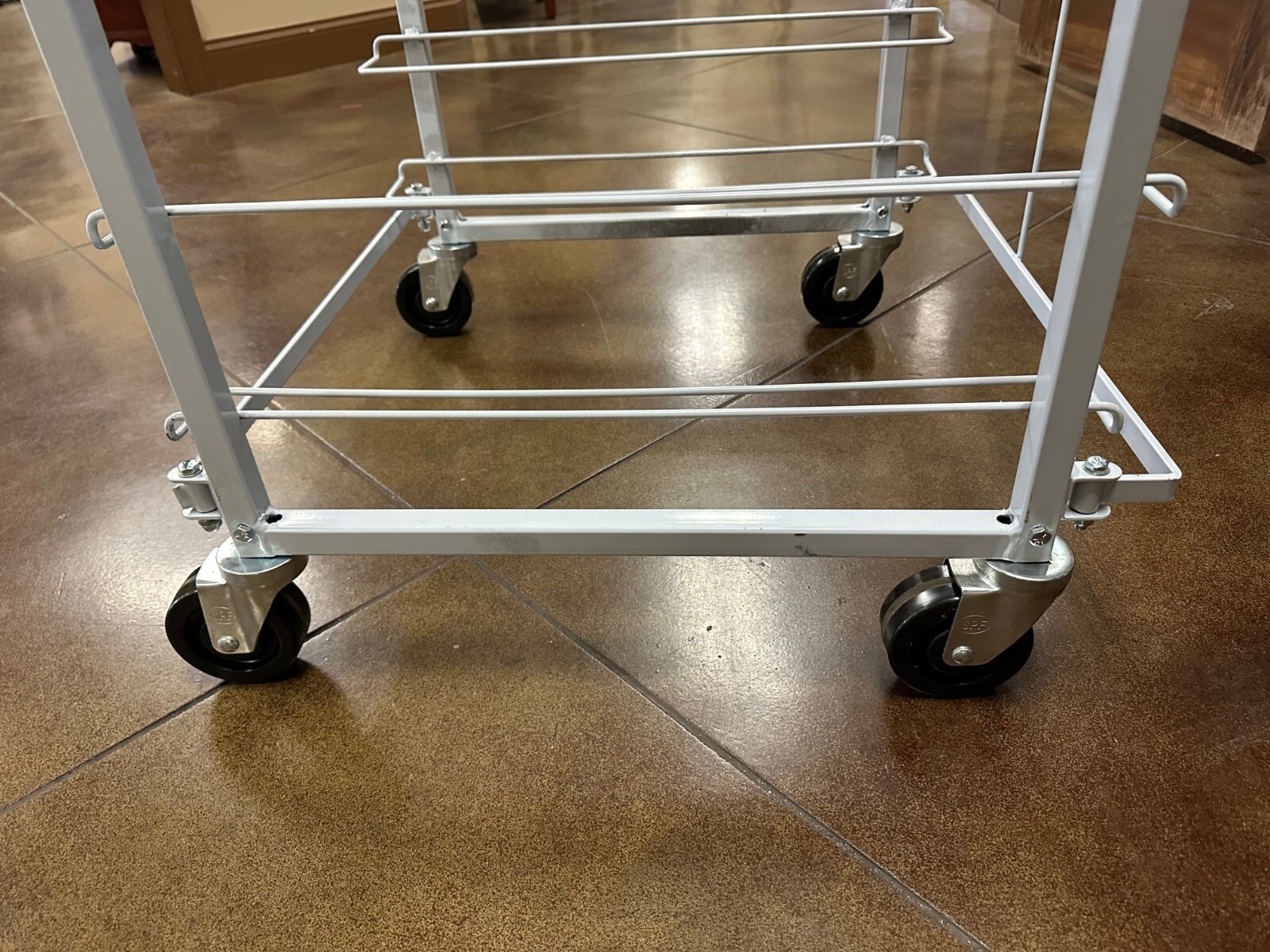 Commercial Flat Wire Bread Rack, 12 tiers, Steel Wire Construction, Full size