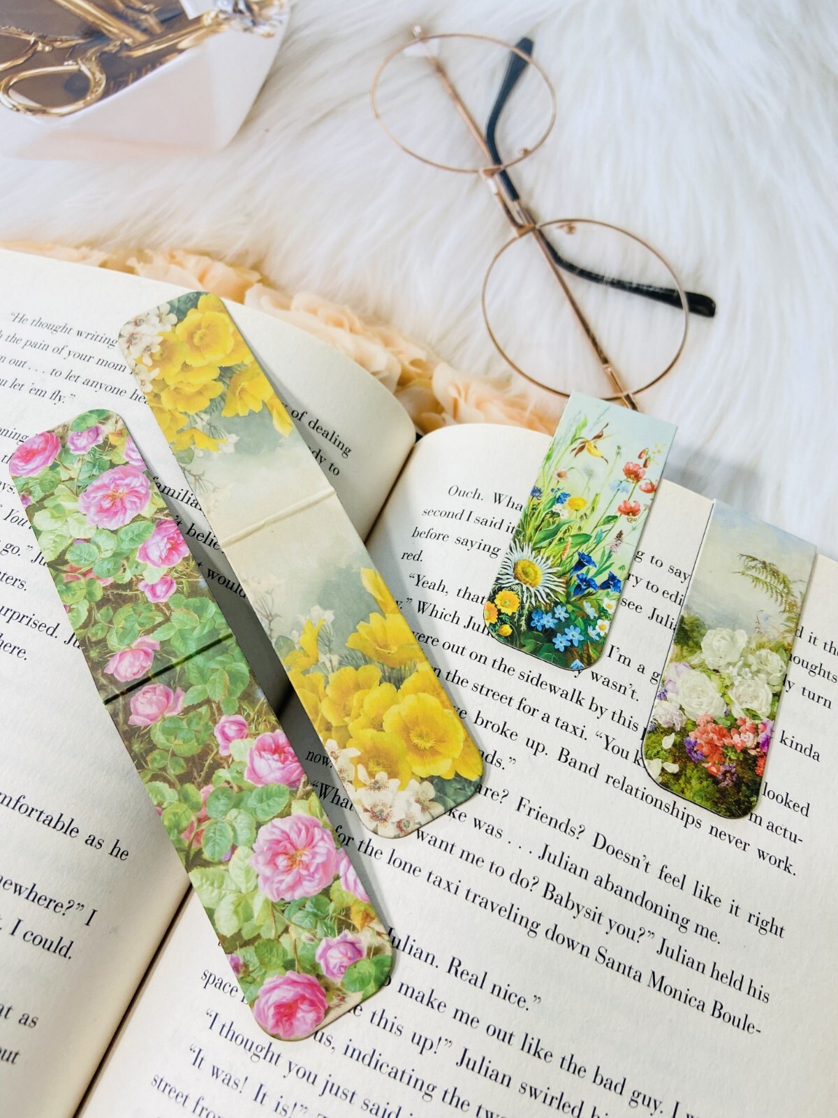 4 Pcs / Pack Magnet Bookmark Van Gogh Painting Reading Readers Gift US Shipping