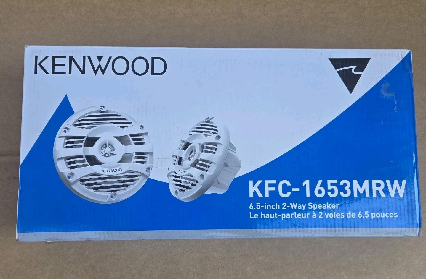 Kenwood KFC-1653MRW 6-1/2" Marine Speakers, WHITE