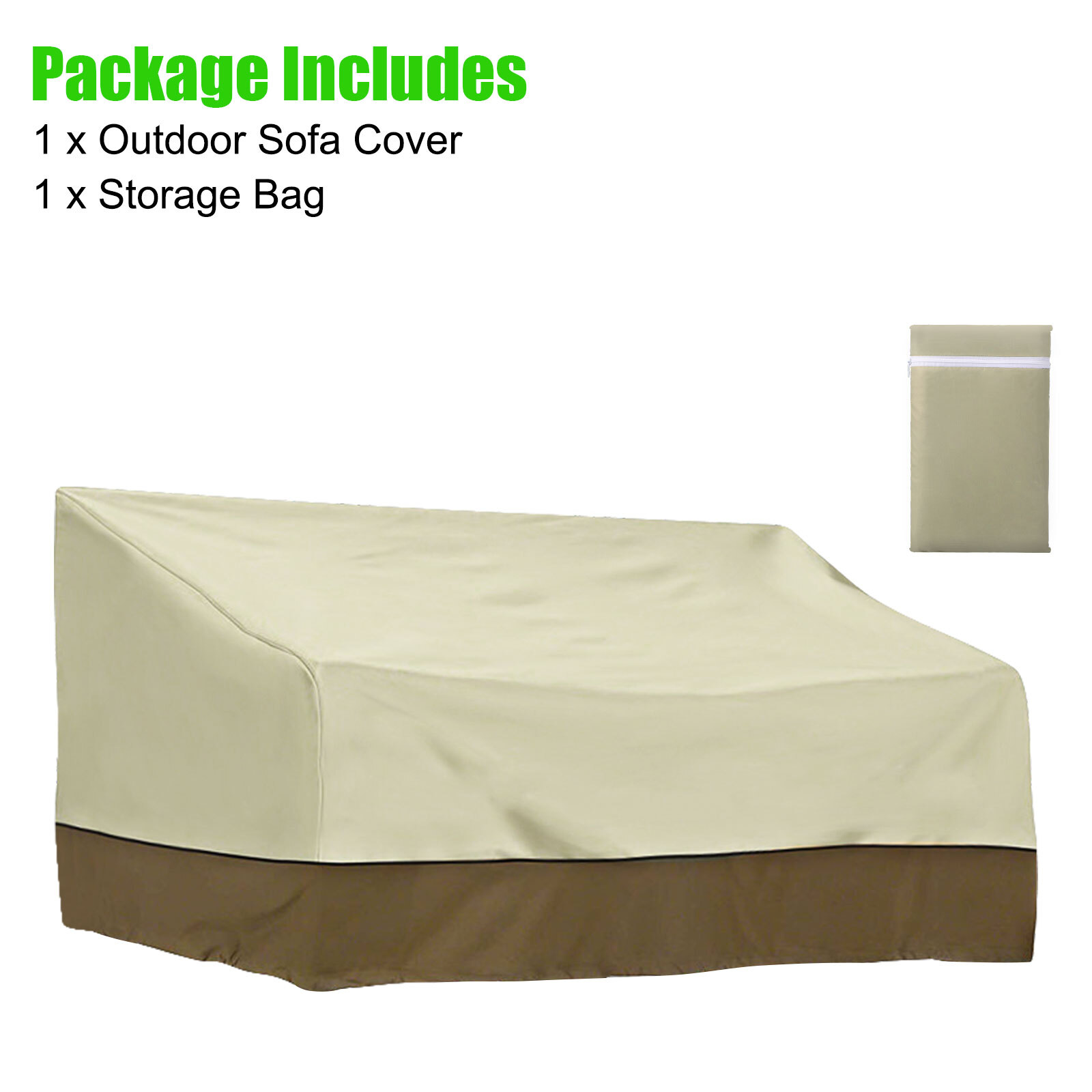 Outdoor Bench Cover Heavy Duty 2-Seater for Patio Loveseat Furniture Waterproof