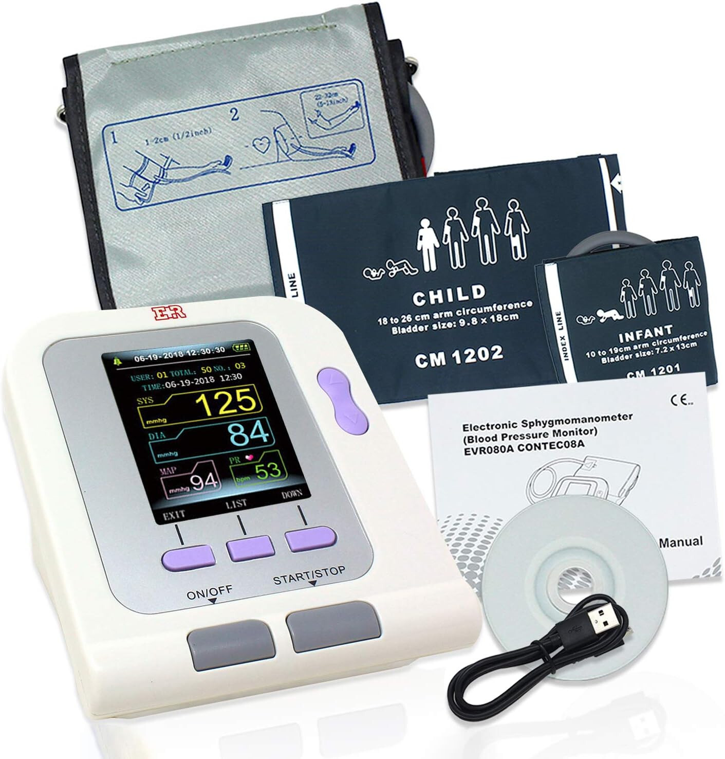 Ever Ready First Aid Fully Automatic Upper Arm Blood Pressure Electronic Monitor