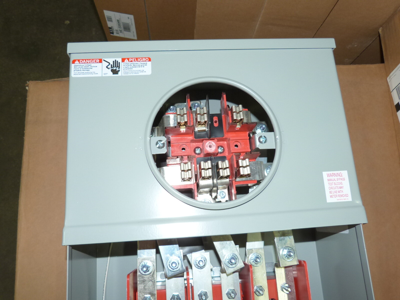 Meter Socket 127TB 7 Jaw 200A 3 Phase 600V Milbank NEW