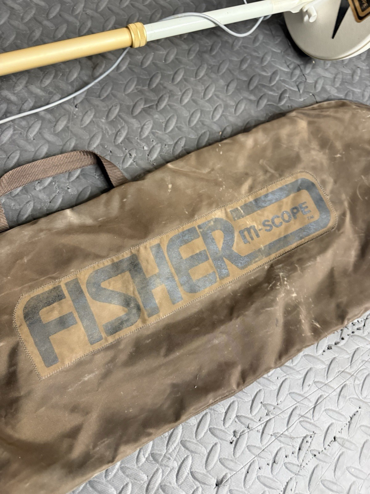 Fisher M-Scope 1265-X Metal Detector Tested Works W/ Carrying Bag & Headphones