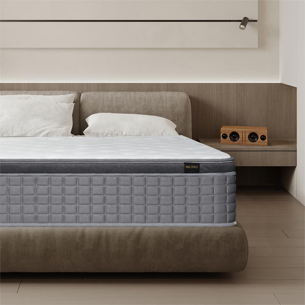 12"/14" Twin Full Queen King Size Mattress Hybrid Foam Pocket Coils Bed In a Box