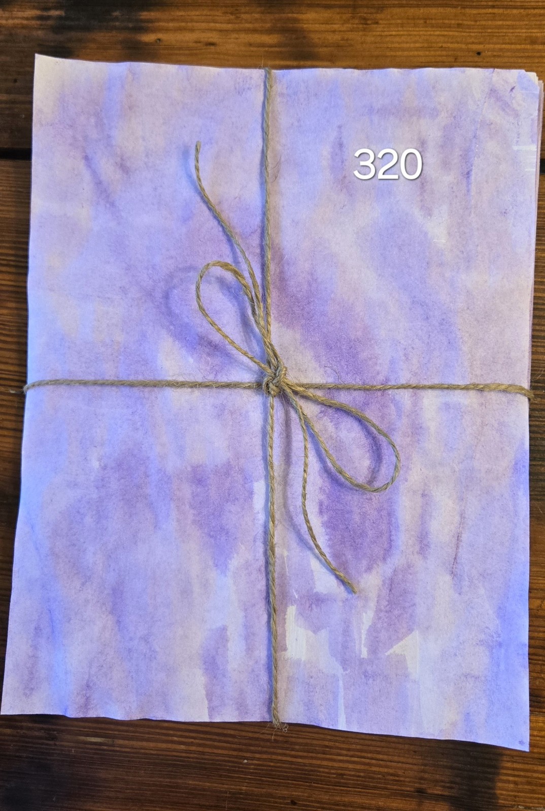 10 sheet bundles of hand dyed paper junk journal, stationary