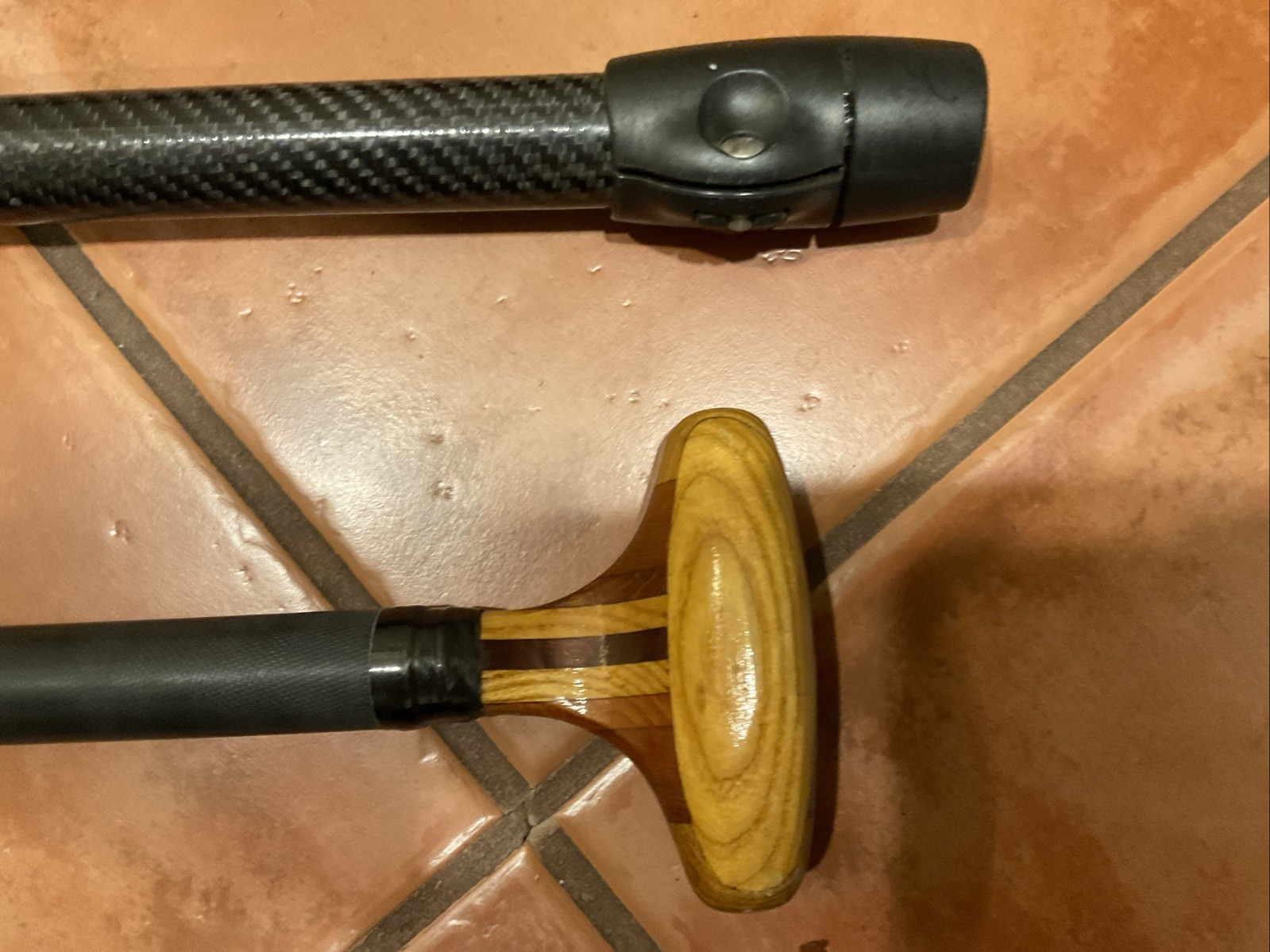 Sawyer Mana Rip Quick Draw Adjustable Wood & Carbon Fiber RIP 100 SUP Paddle