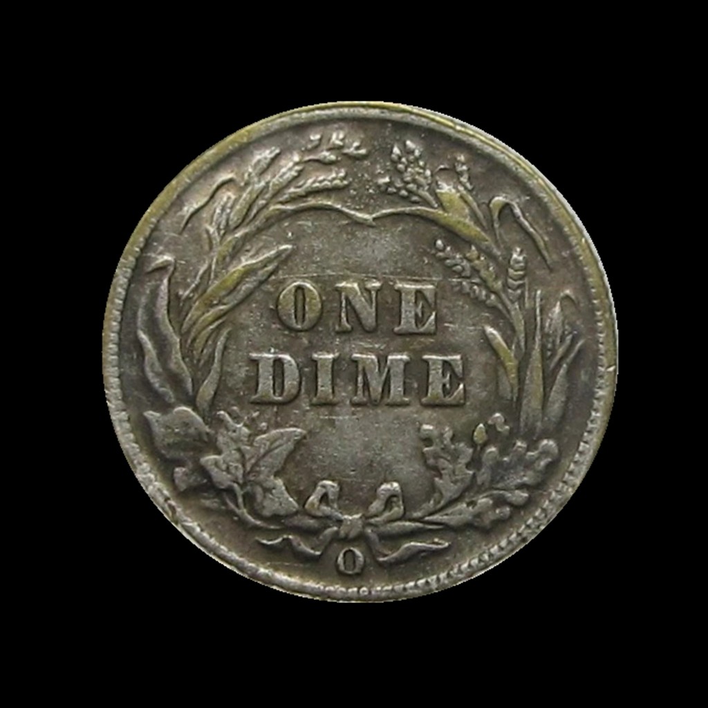 1895-O Barber Dime, Better Date New Orleans Mint Issue, Excellent Condition