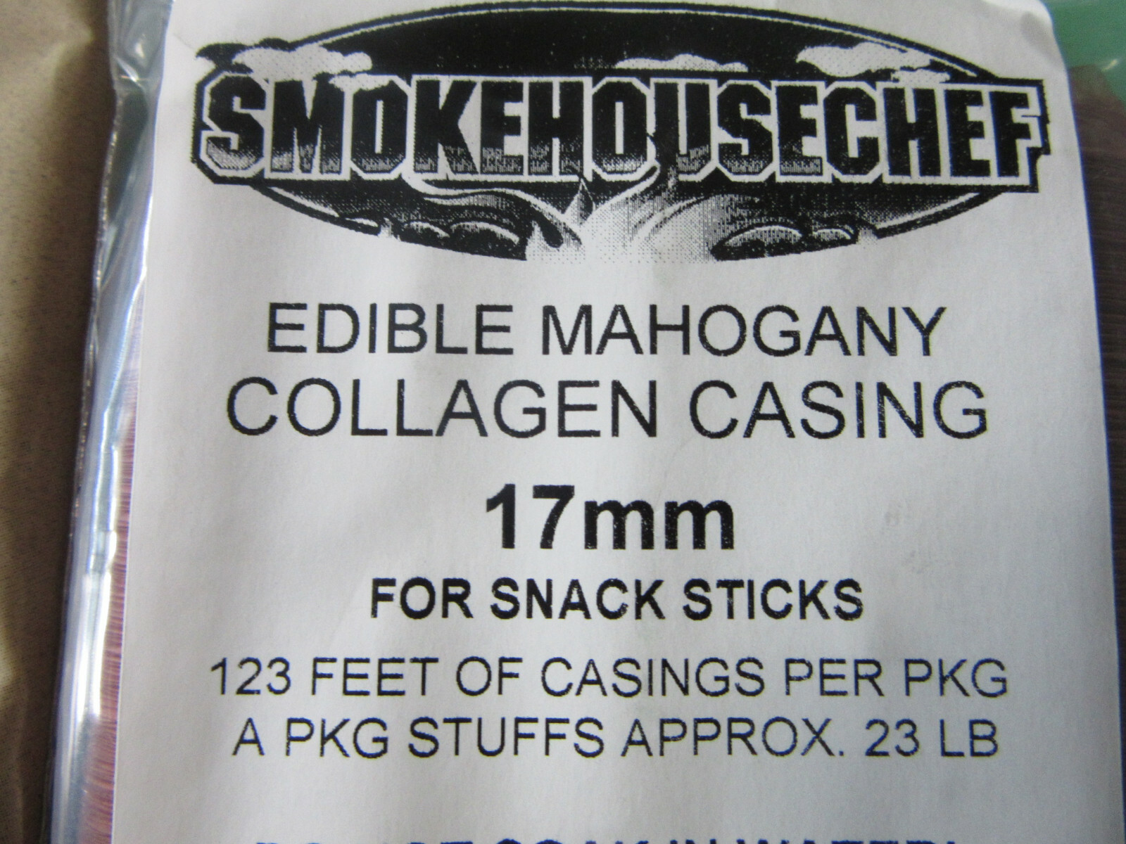 *COMBO 17mm snack stick casings AND narrow sausage stuffer tube. PICK YOUR SIZE