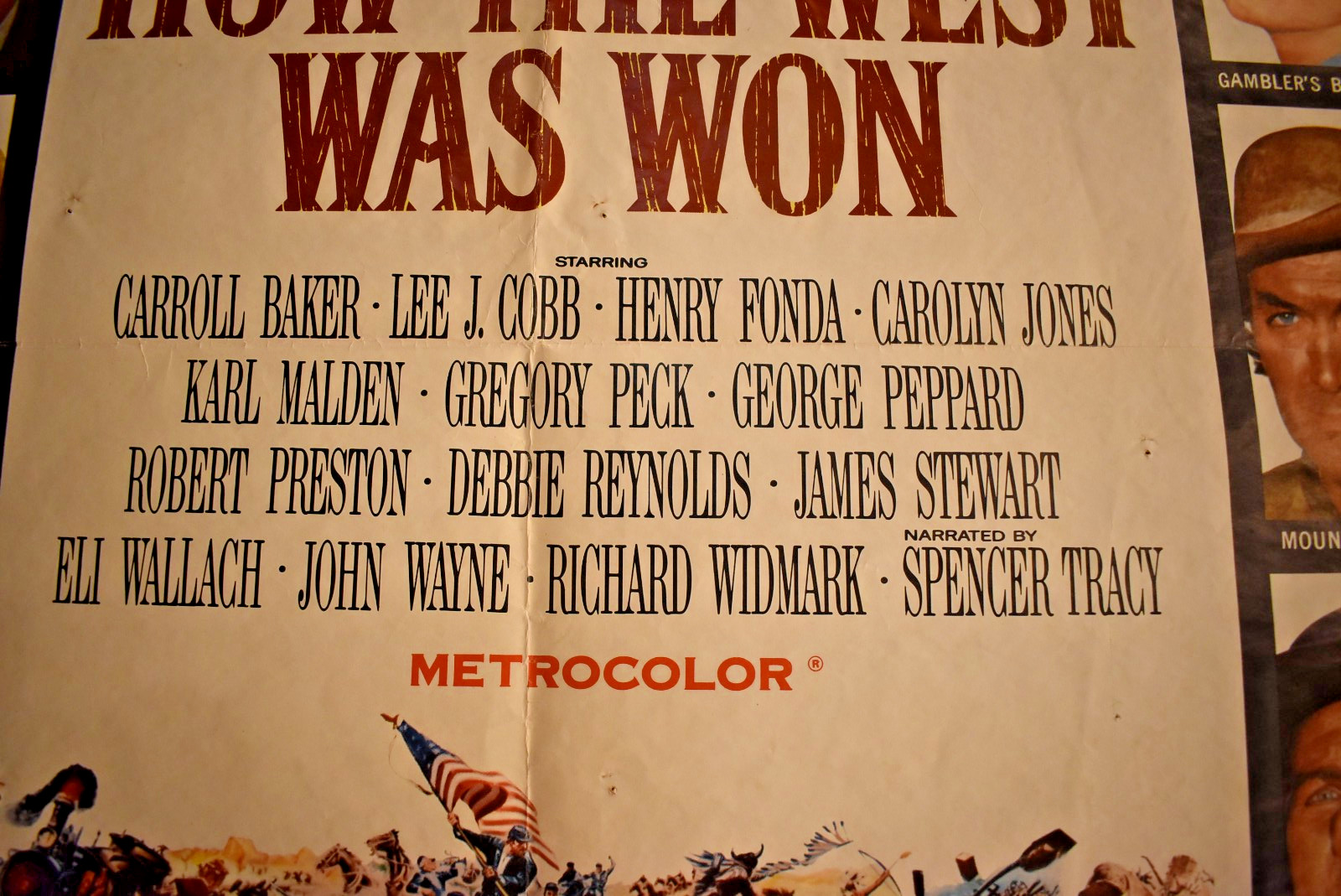 ORIGINAL How The West Was Won 24" X 41" Poster James Stewart John Wayne