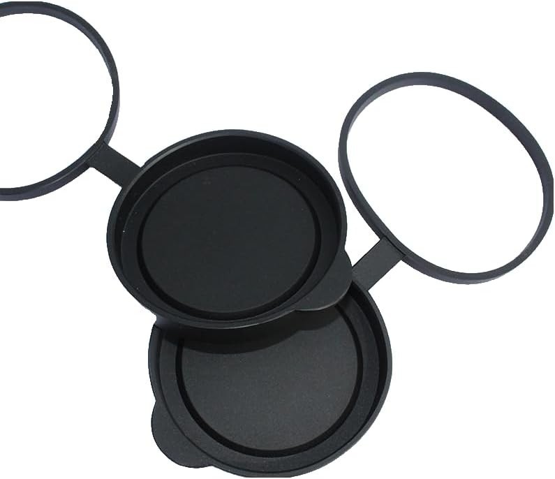 Universal Binocular Lens Covers - 10X42 Rubber Caps | Protective Objective & Eye