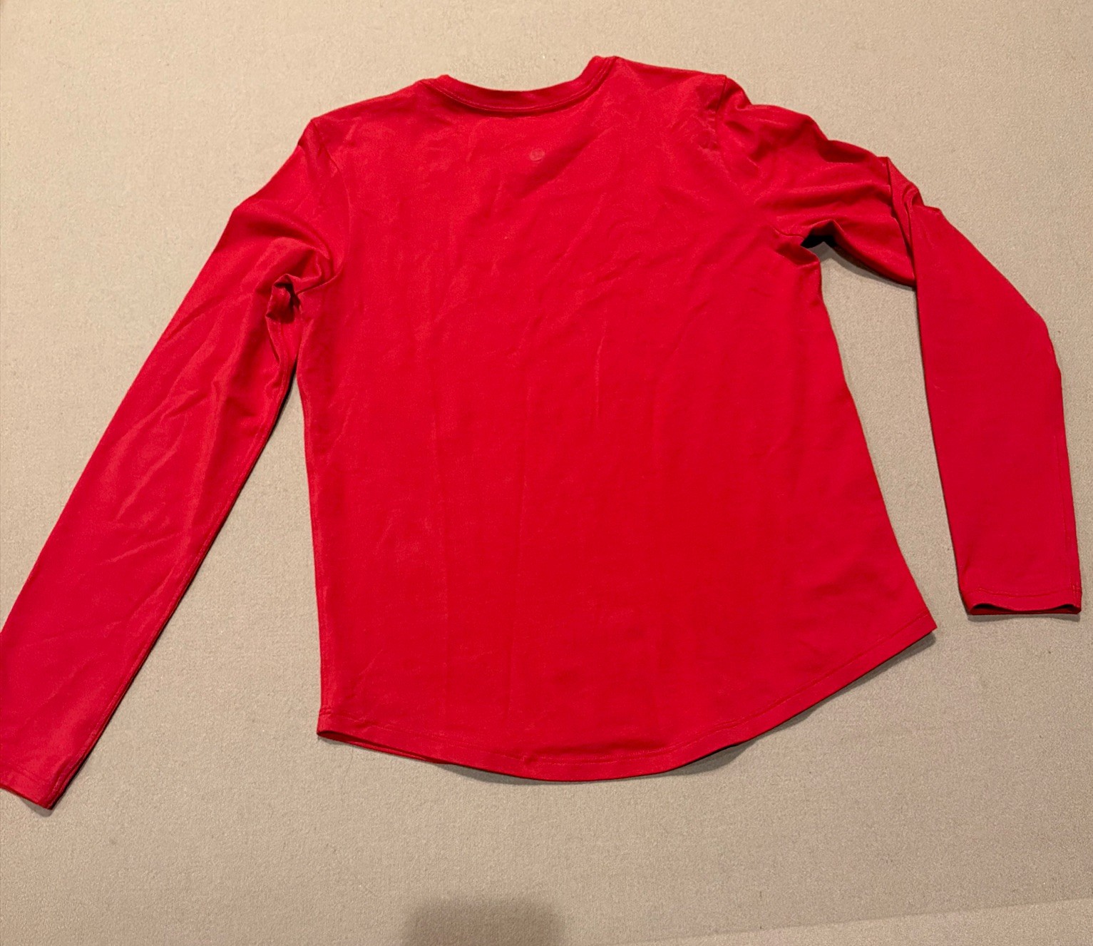 EXCELLENT CONDTN- Lululemon Love Long Sleeve Shirt Red Size 4 ($58)