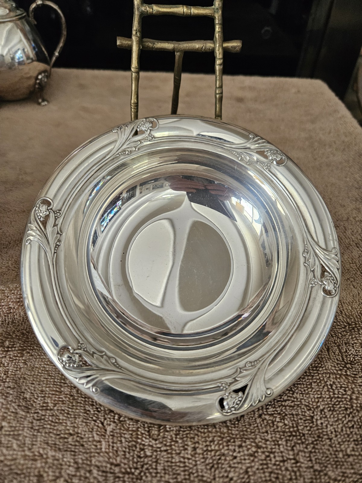 SPRING GLORY by International Sterling Silver Bowl 6-1/2" Diameter No Mono