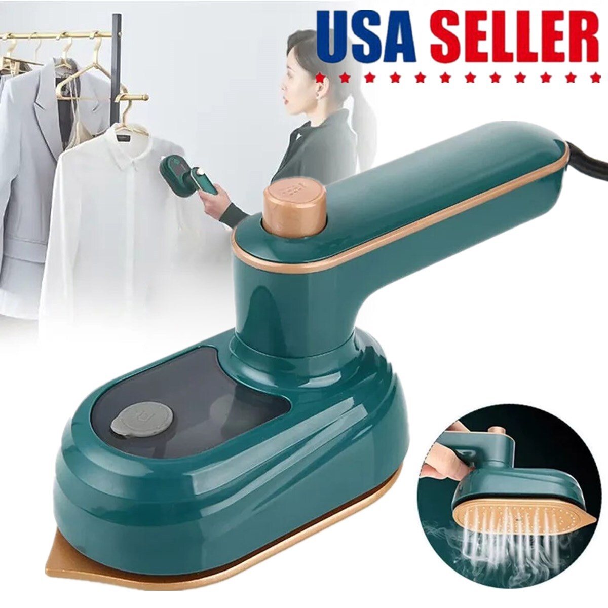Mini Portable Steam Iron Machine Steamer Micro Handheld Garment Clothes Ironing