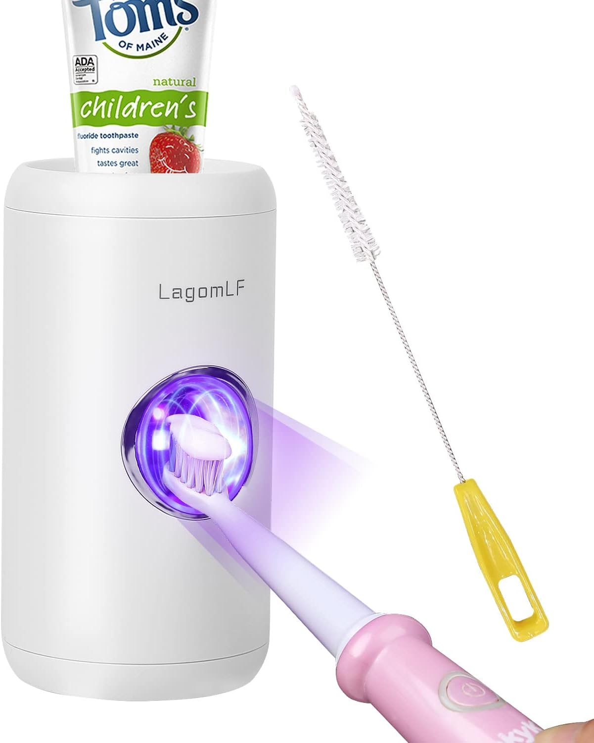 UV Electric Toothpaste Dispenser with Sensor Wall Mounted for Kids and Adults