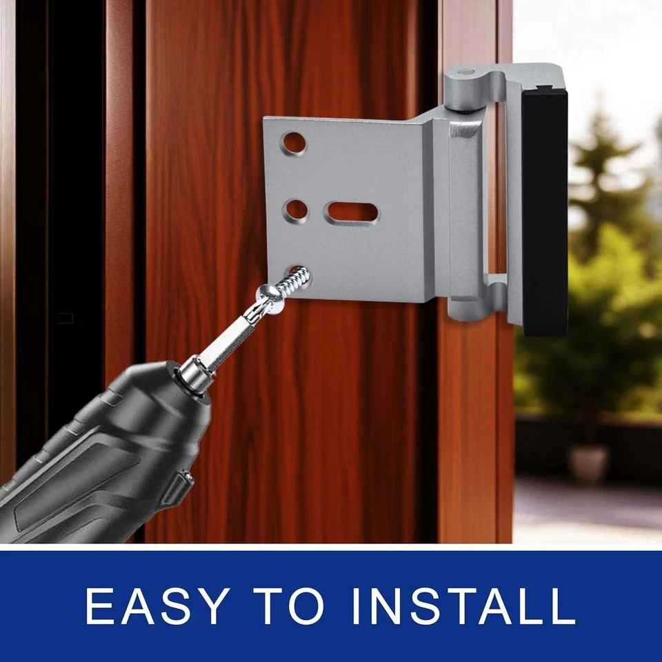 Home Security Door Lock, 2 Pack Door Reinforcement Locks for Front Door, Upgrade