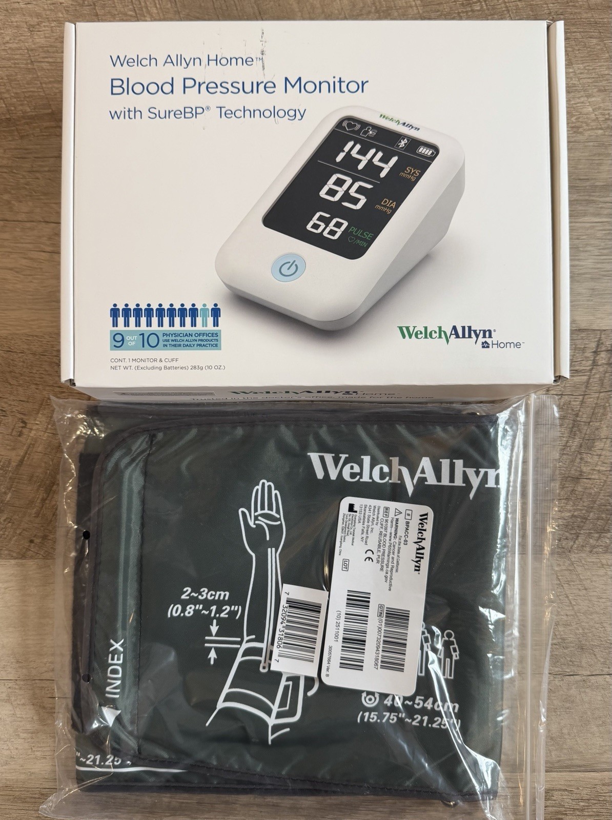 Welch Allyn Home Blood Pressure Monitor & Cuff H-BP100SBP 1700 Series Unopened