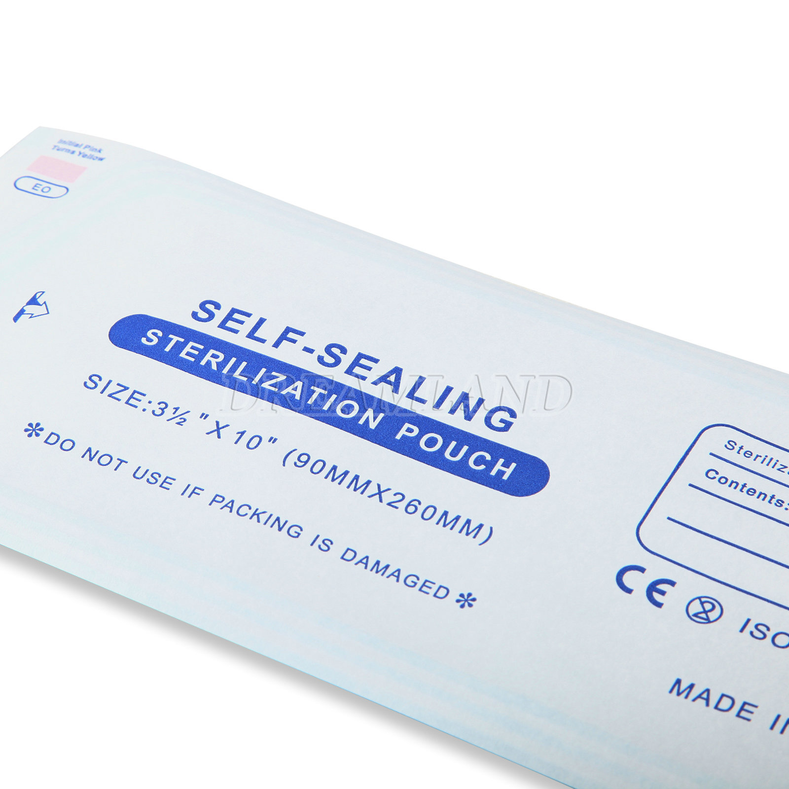 200PCS Self Seal Pouch Sterilization Bag Pouches Dental Medical 3.5" x 10"