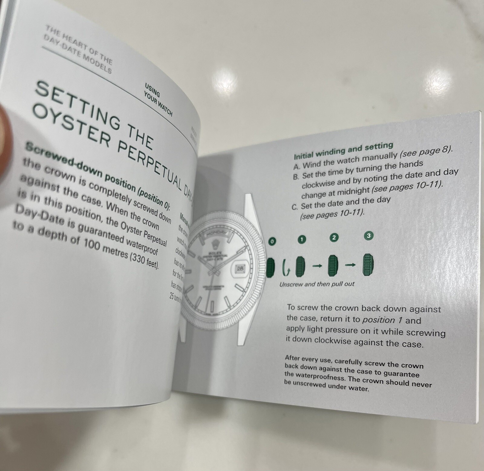 Authentic Rolex President Day-Date Booklet Manual 228238 228239 228235 128238