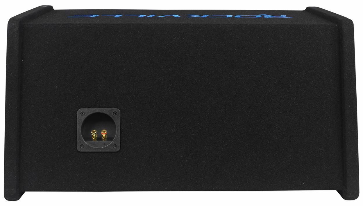 Rockville RV10.2B 1000w Dual 10" Car Subwoofer Enclosure+Mono Amplifier+Amp Kit