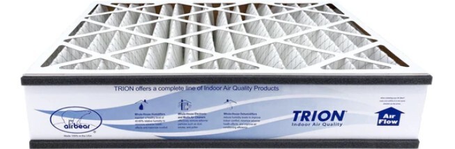 Trion Air Bear 255649-105 (2 Pack)- Pleated Furnace Air Filter 16"x25"x5" MERV 8