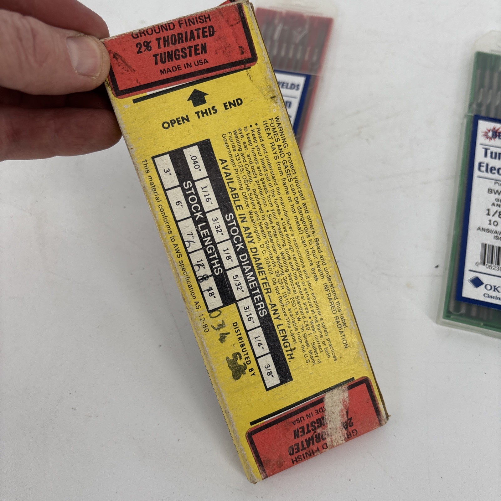 Best Welds Lot of 30 Tungsten Electrodes Ground Annealed Pure EWP