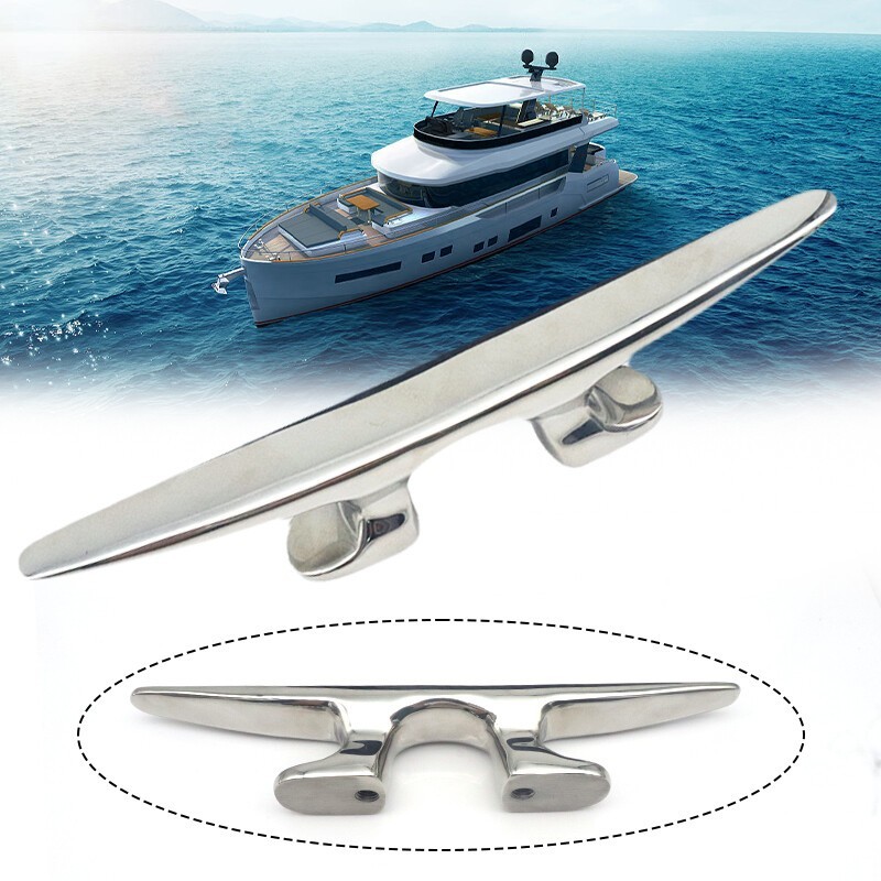 10 Inch 316 Stainless Steel Mooring Cleat Mooring Anchor Deck Cleat for Boat [