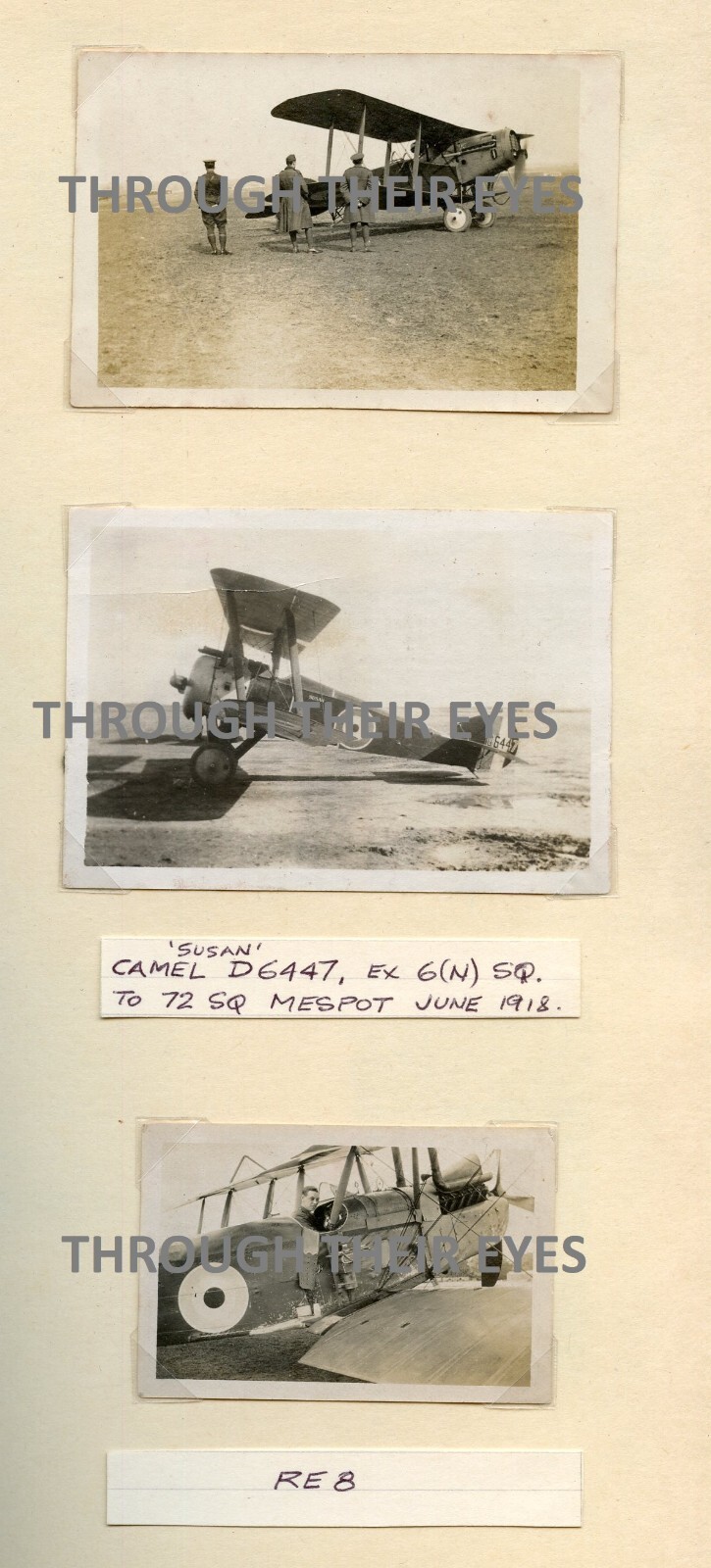 DVD Scans RFC Royal Flying Corps Pilots WW1 photo album Harold Seymour WWI