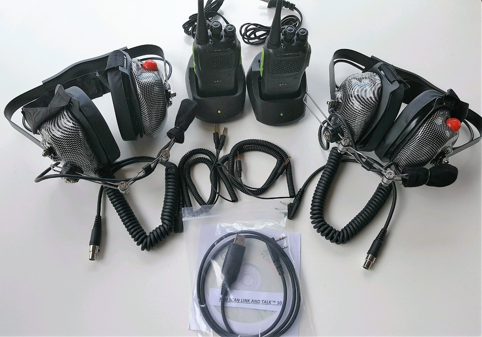 NASCAR HEADSET FANSCAN LINK AND TALK WIRELESS GT SERIES