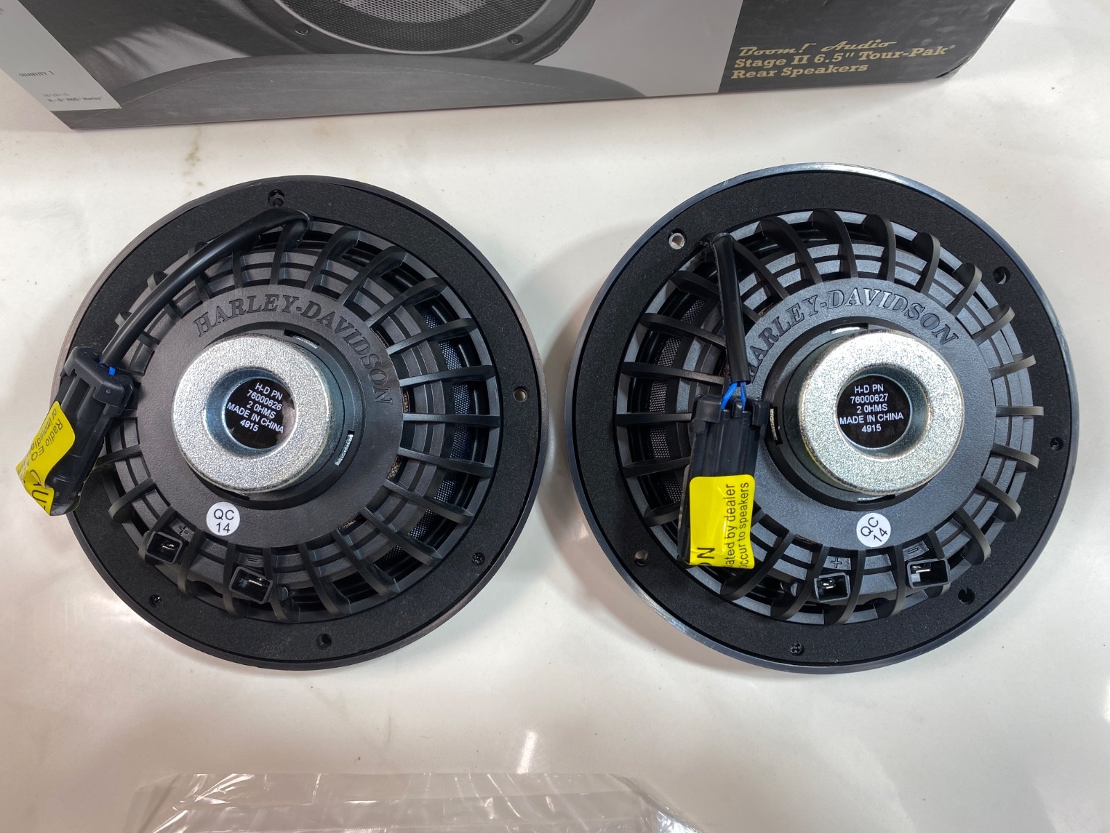 Genuine Boom Audio Stage II Harley CVO King Tour Pak Pack 6.5 Speakers Kit Trunk