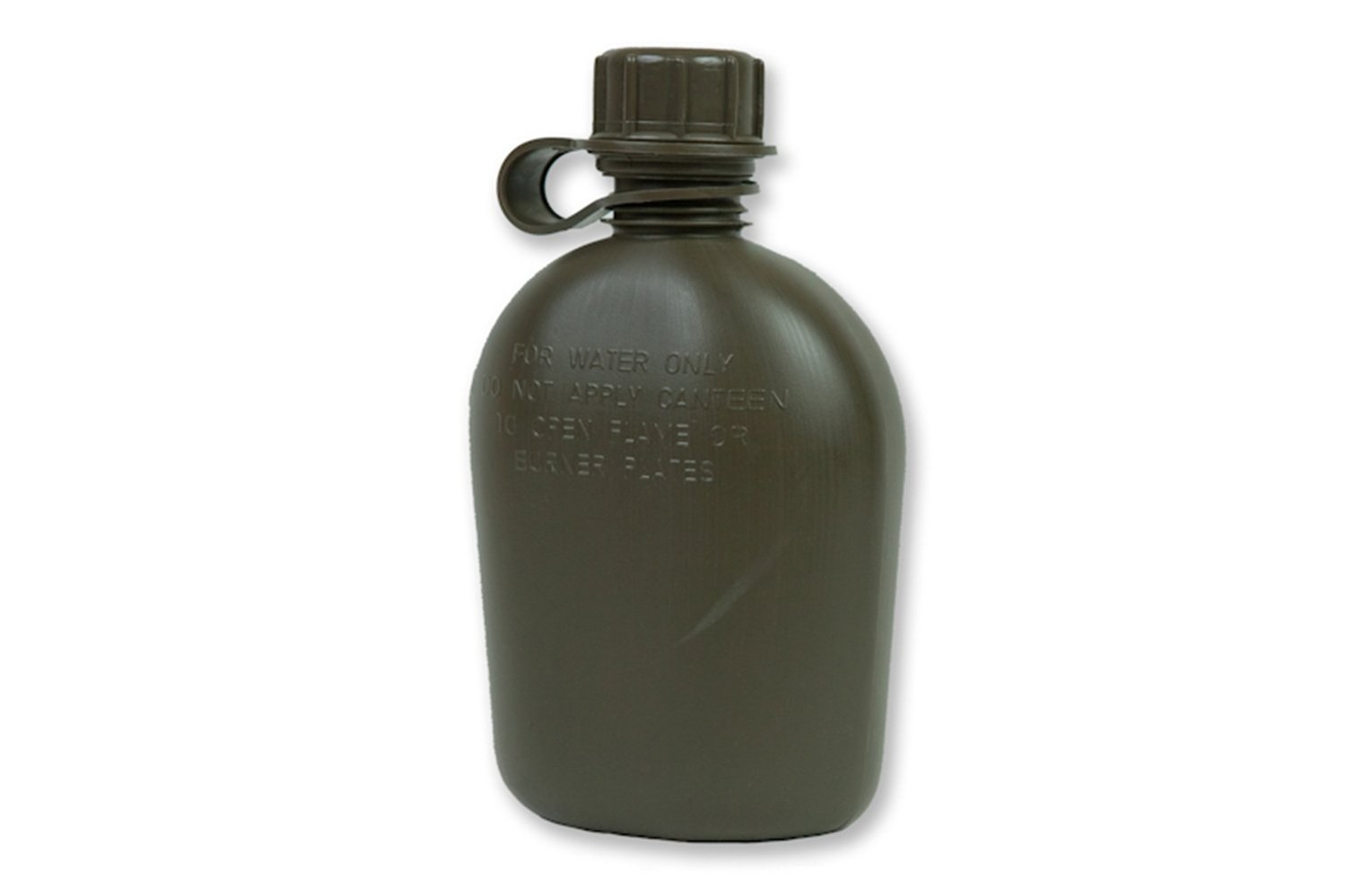 Canteen, 1-Quart, USGI Issue, NSN 8465-01-115-0026, OD Green