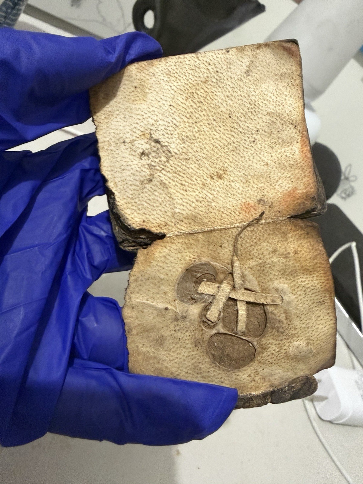 Antique Mini Scroll Ethiopian Bible – Ge’ez Script on Vellum Hand Written