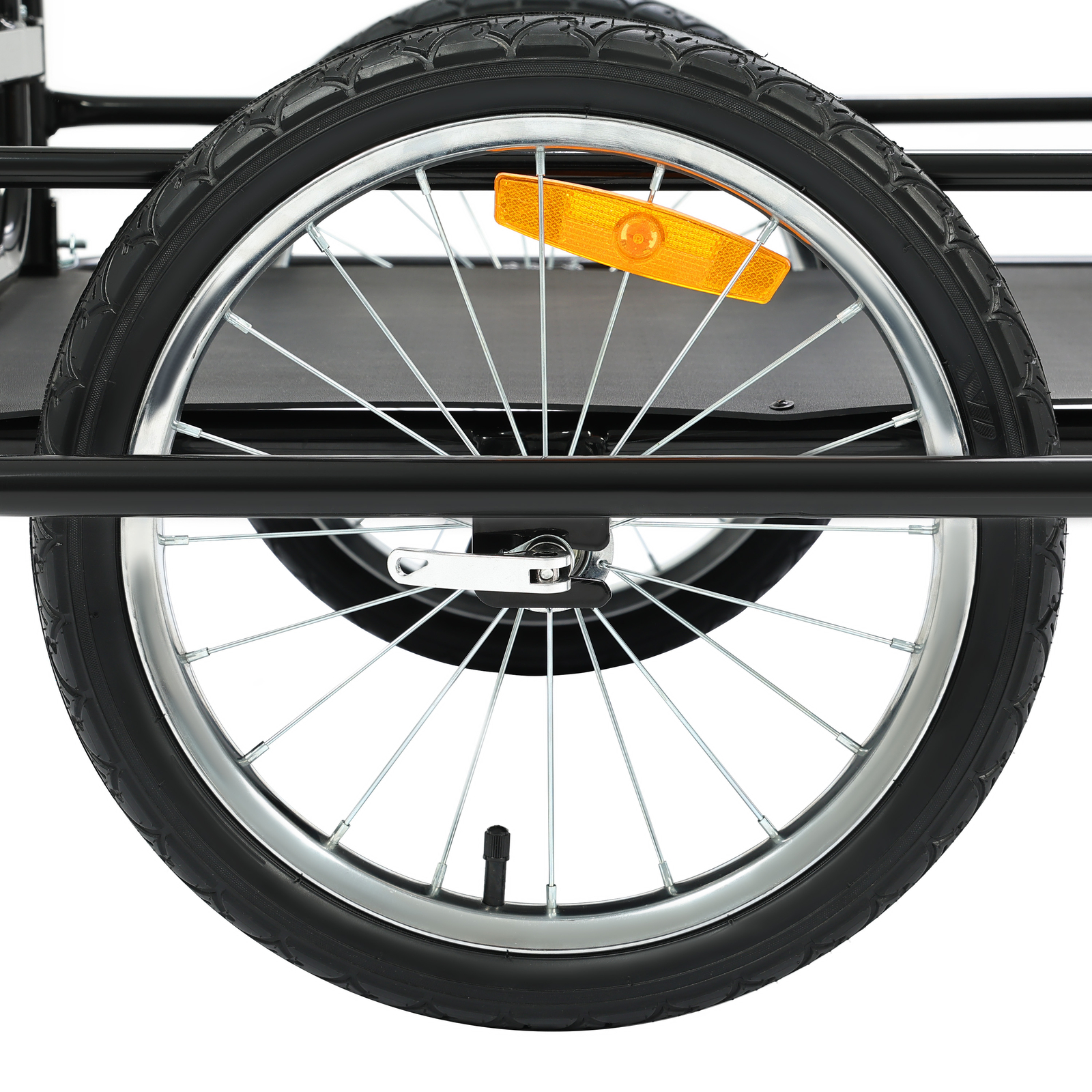 Universal Black Steel Frame Foldable Bicycle Cargo Trailer with Hitch