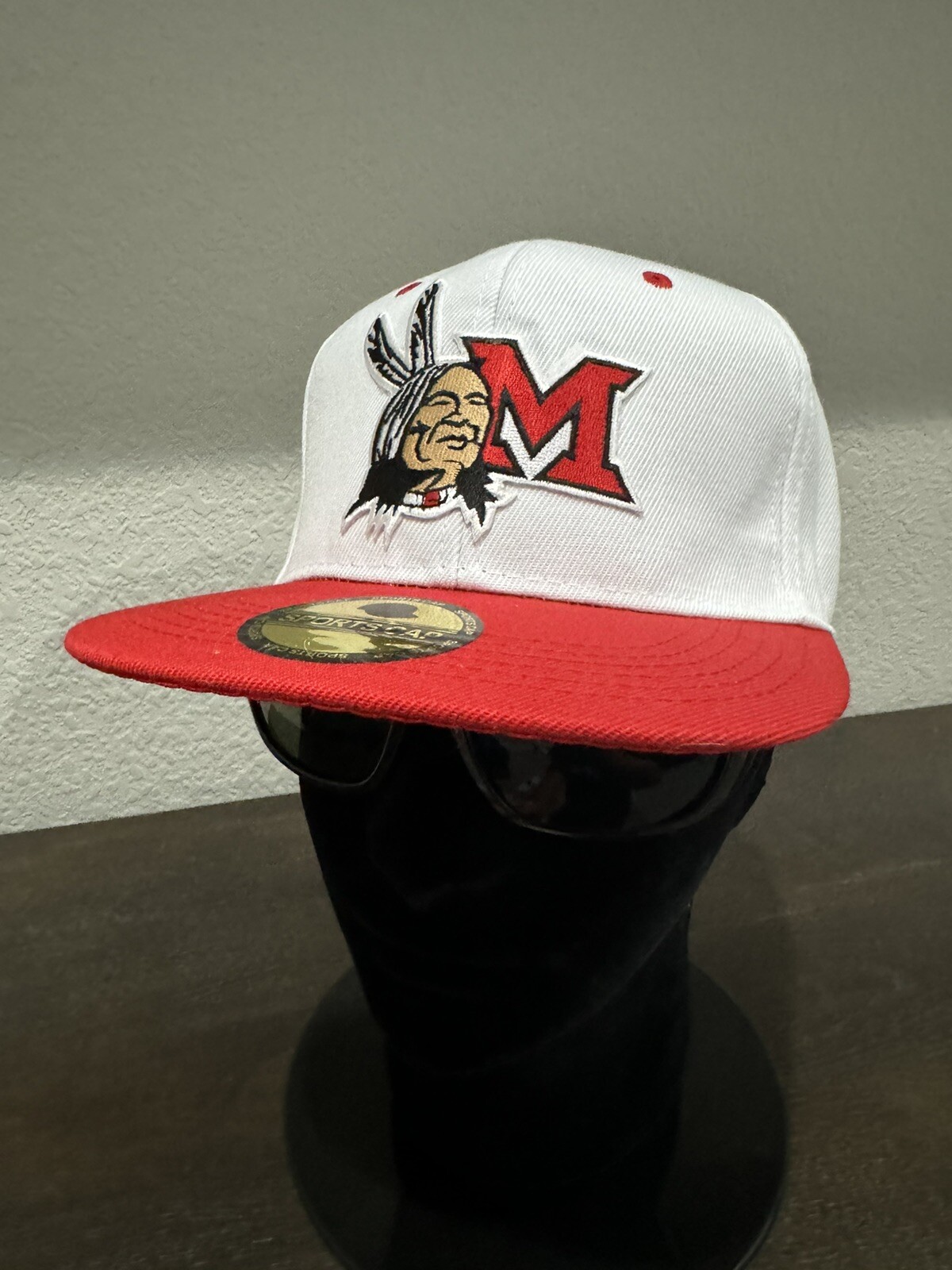 MIAMI OHIO RETRO THROWBACK CLASSIC INDIANS REDSKINS REDHAWKS SNAPBACK HAT NEW 🏈