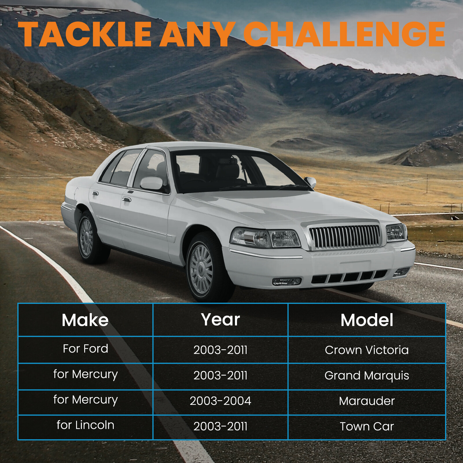 3" Full Lift Kit Fit Lincoln Town Car For Mercury Grand Marquis 2003-2011