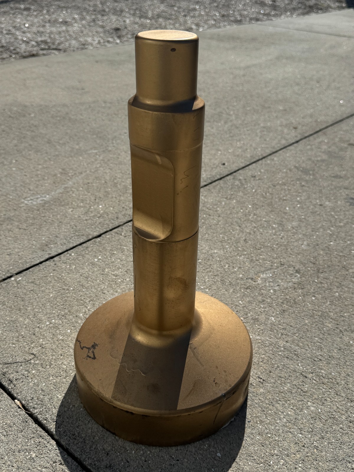 Post Driver Head Replacement 750 Skid Steer Post Driver 8" Posts 75 mm Cupped