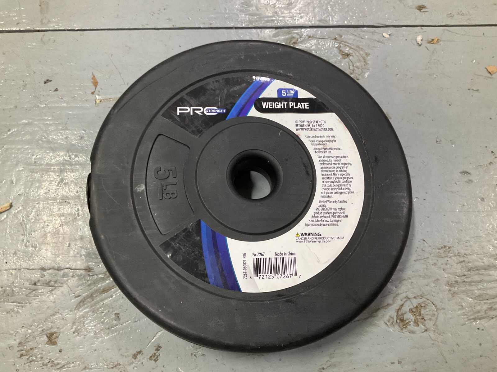 New 5 LB WEIGHT PLATE 1" HOLE Pro Strength Weight Home Gym (1)