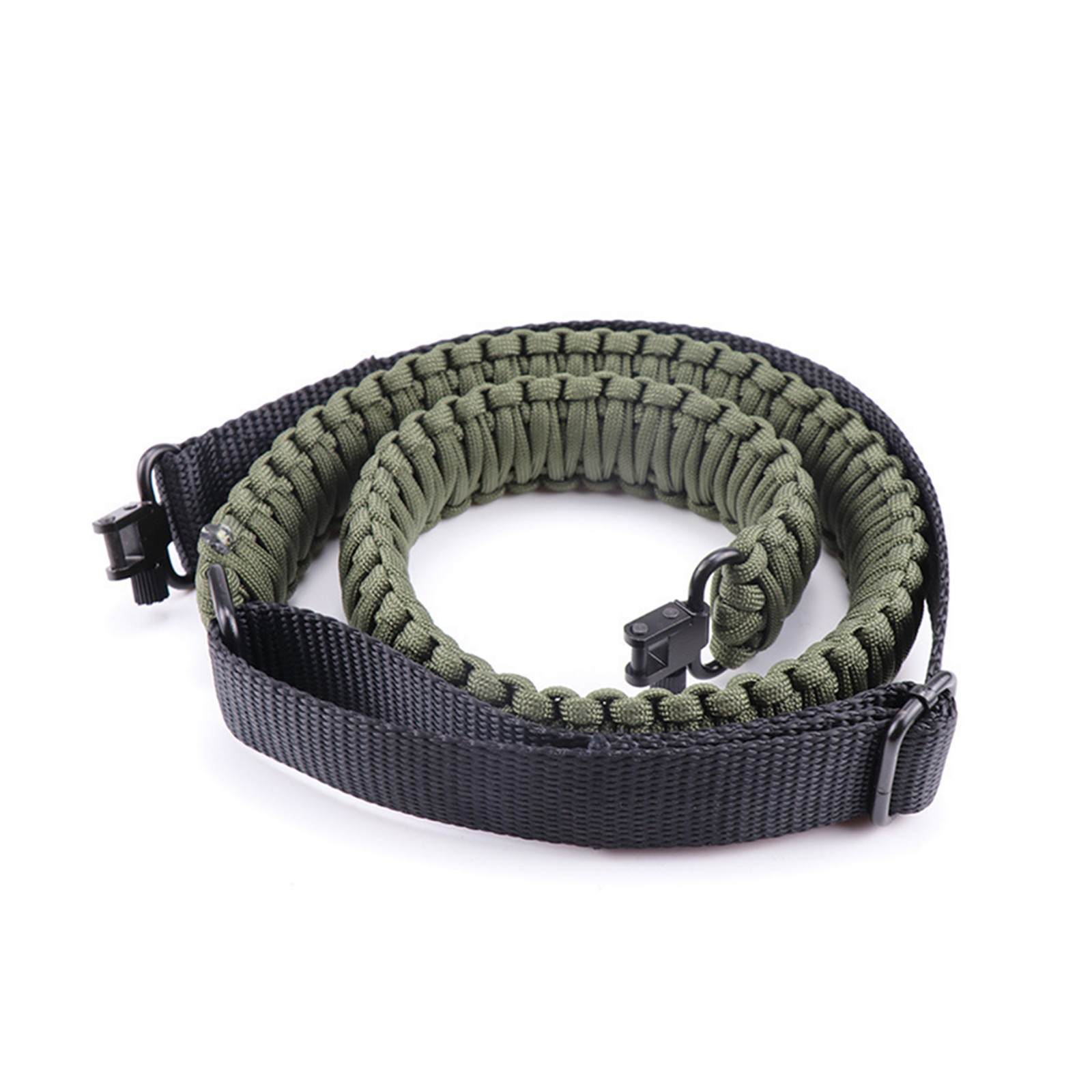 Tactical 2 Point 550 Paracord Rifle Gun Sling Shotgun Crossbow Strap w/ Swivels