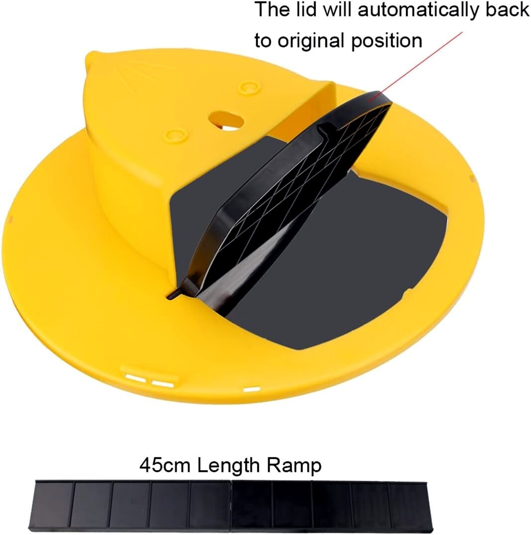 HUMANE Mouse-Rat-Rodent Trap "Flip & Slide" 5 Gallon Bucket Lid Multi Catcher