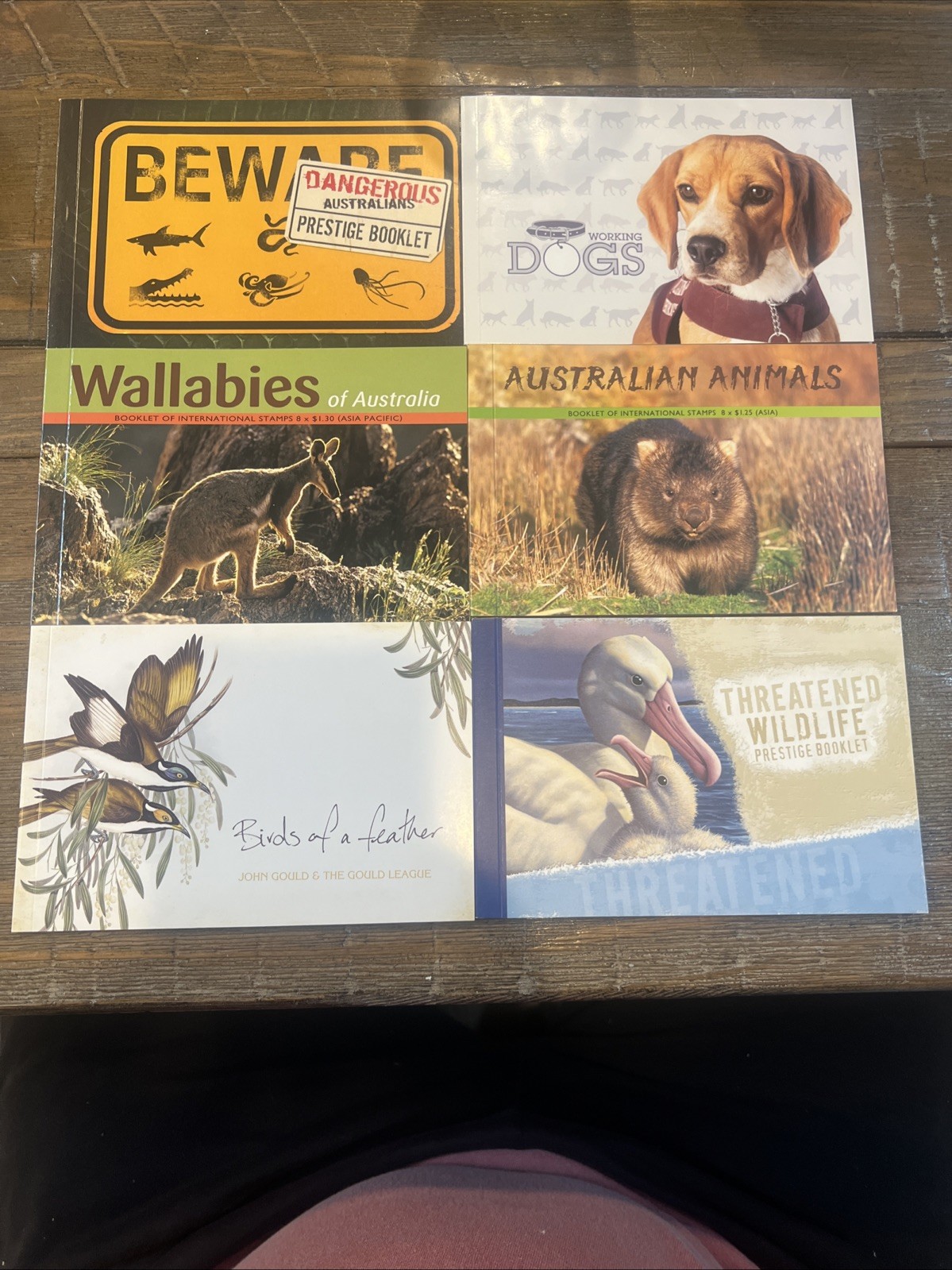 Lot Of 6: Australia Prestige: Dogs, Dangerous Aussies, Wallabies, Birds, Etc.